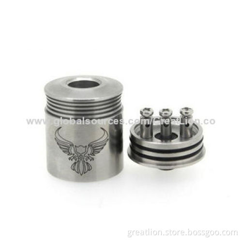 High-quality Replaceable Patriot RDA Stainless Steel Atomizers with 1.8-2.8 Ohms Resistance